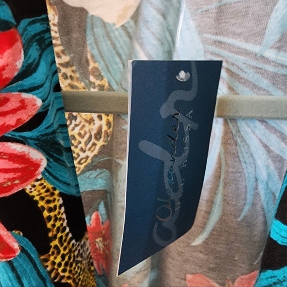 ADR Jungle Print Long Jersey Knit Robe M NWT - Picture 7 of 8